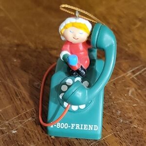 Vintage Green Telephone Ornament